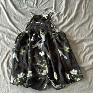 Joie Lined Floral Swing Strappy Tank Top